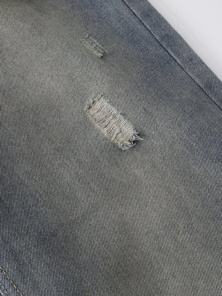 Men's Distressed Wide Leg Jeans