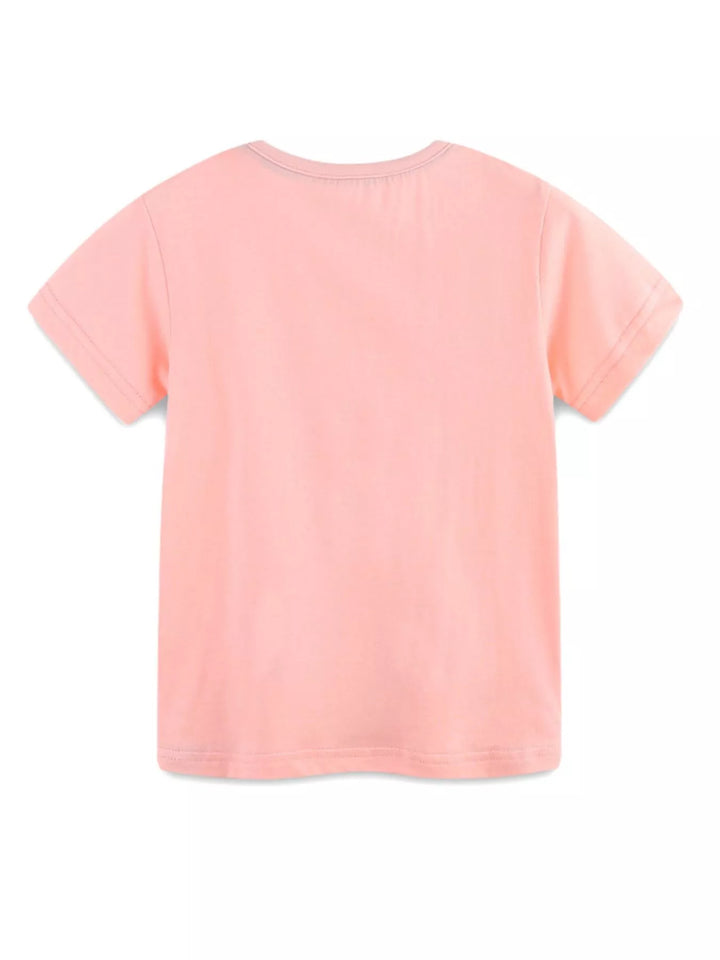 Children's Floral Print Crew Neck T-Shirt
