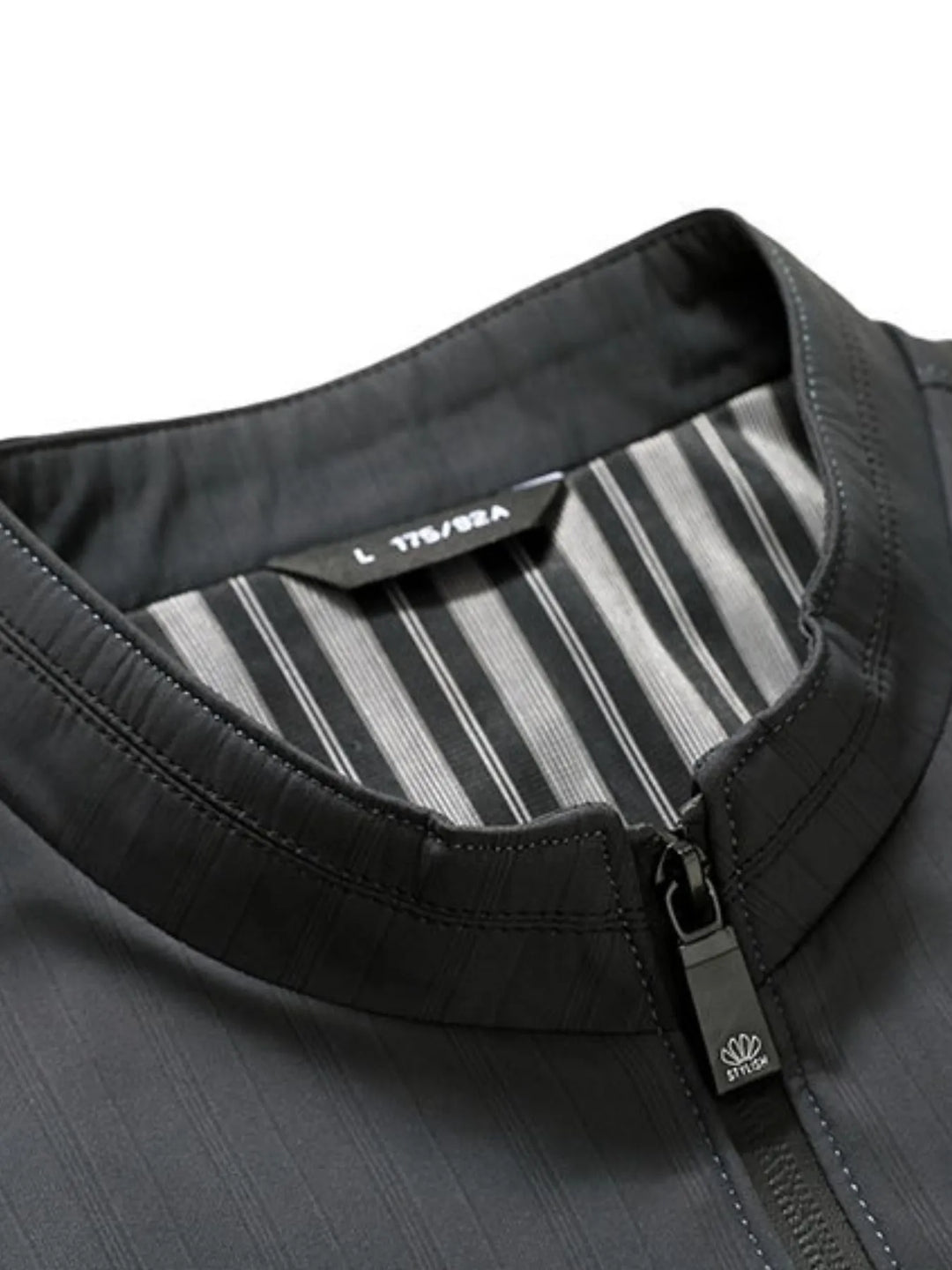 Men's Plus Size Zip Up Long Sleeve Jacket