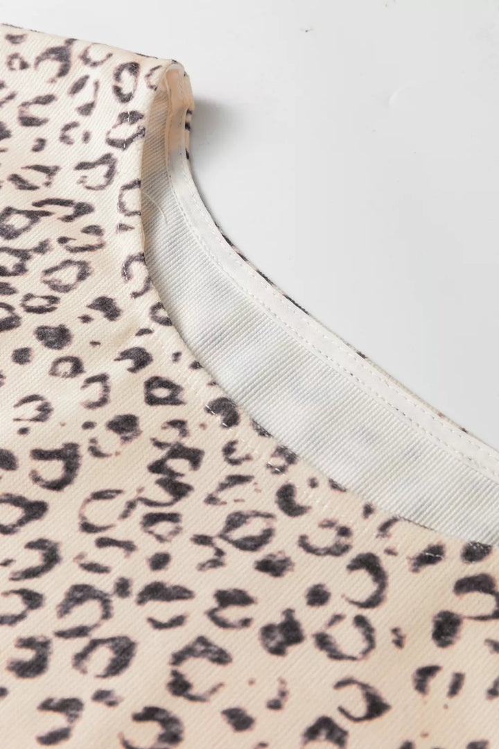 Knot Side Leopard Print Vest