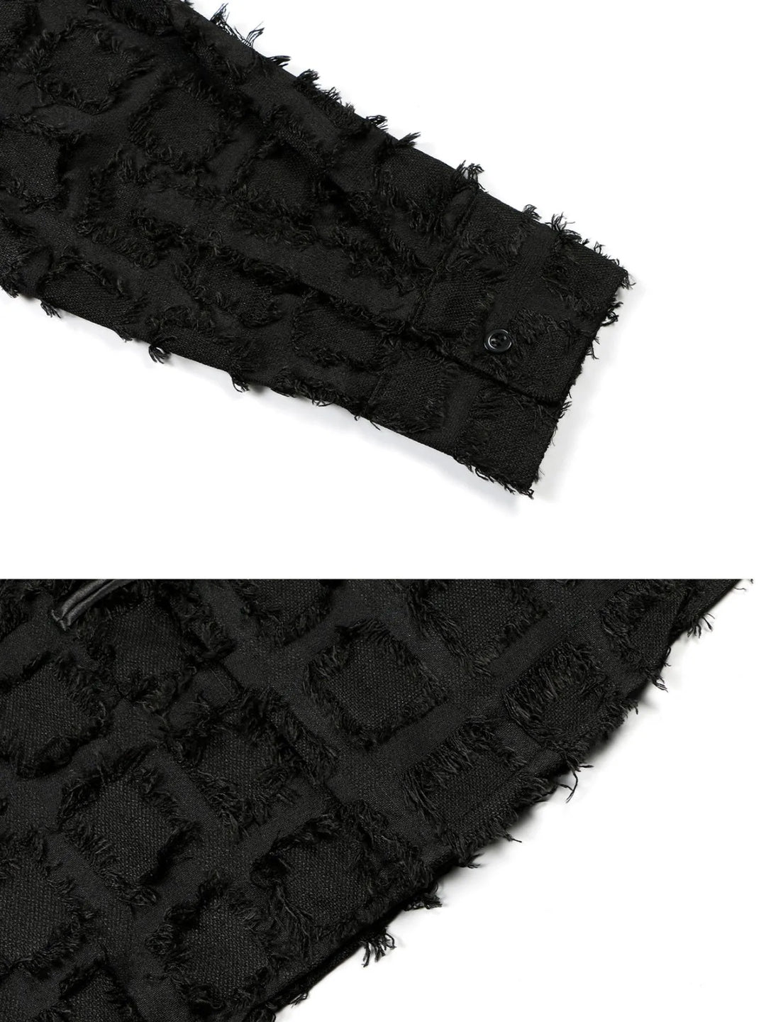 Men's Button Up Textured Oversized Shirt
