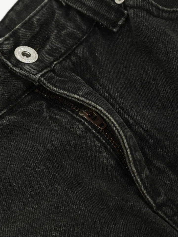 Men's Washed Wide-Leg Baggy Jeans