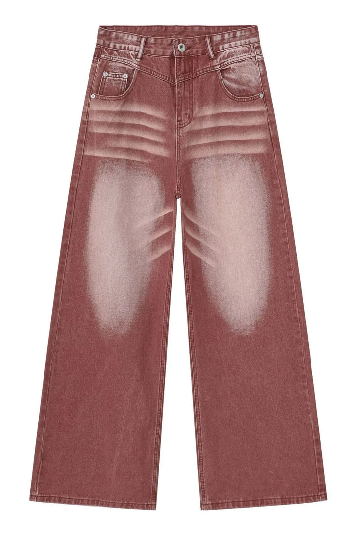Men's Wide Leg Jeans with Pockets