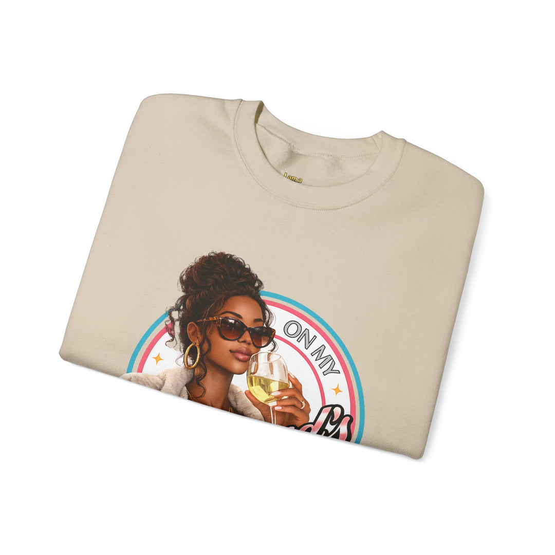 On My Husband's Last Nerve Crewneck Sweatshirt | Sassy Woman Retro Graphic