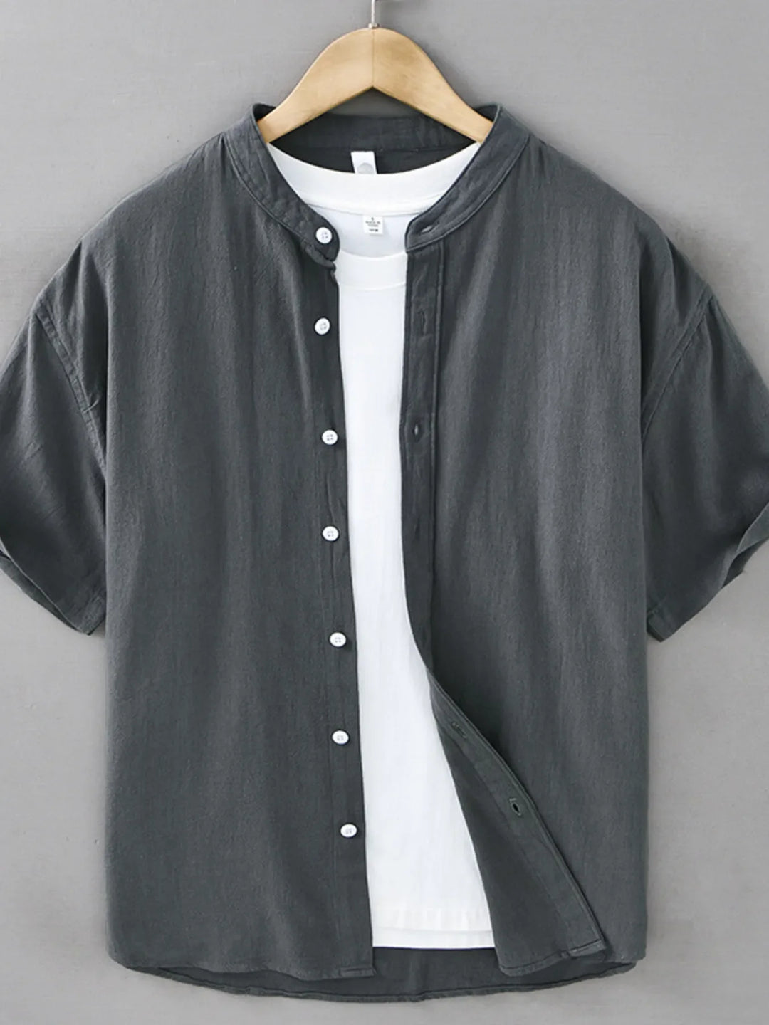 Men's Plus Size Button Up Short Sleeve Shirt