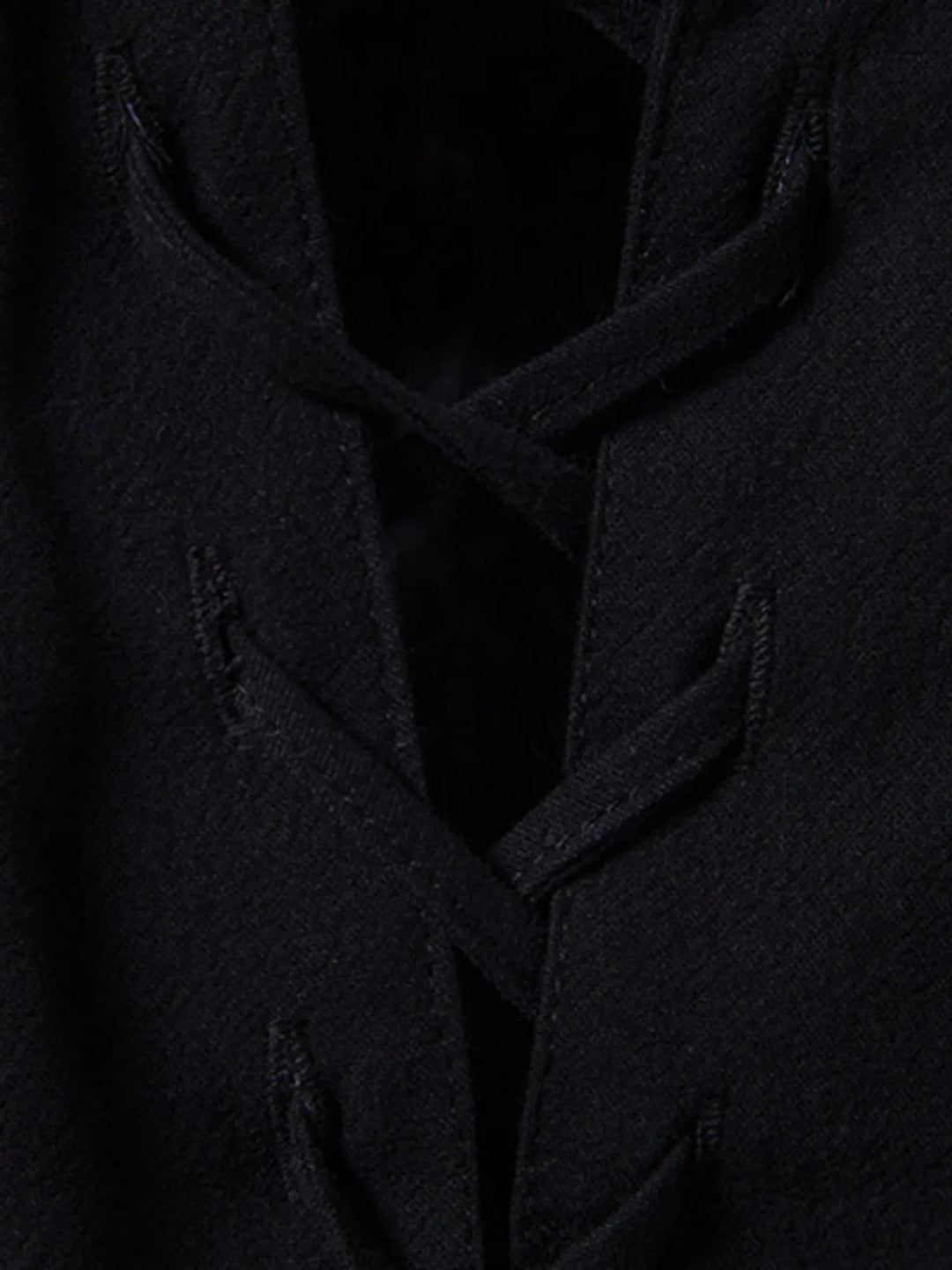Men's Lace Up Long Sleeve Blouse
