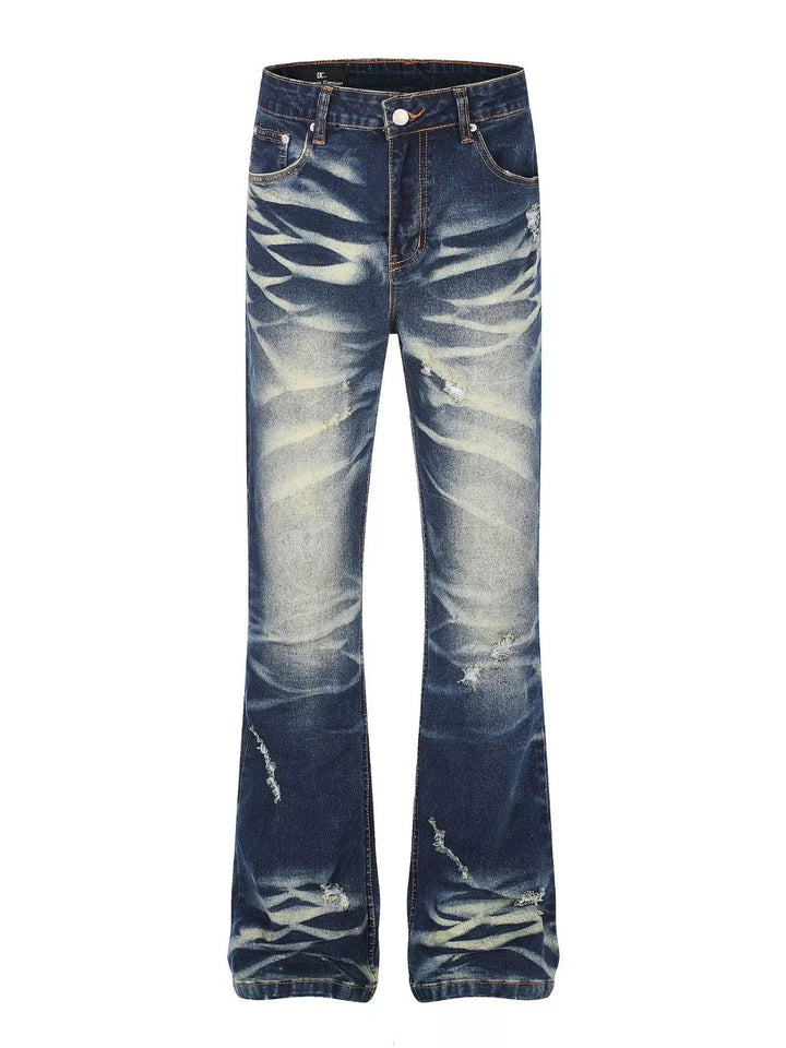 Men's Washed Flare Jeans