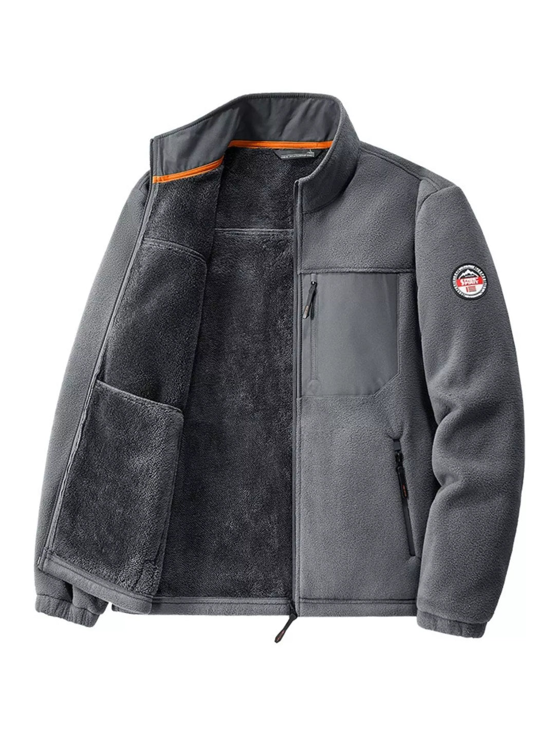 Men's Plus Size Warm Fleece Outdoor Jacket