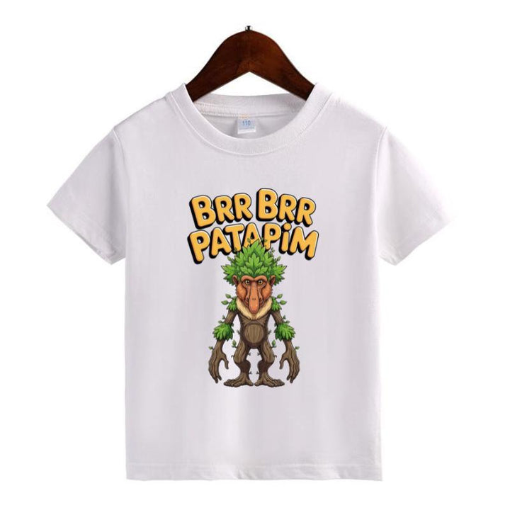 Italian Meme Character T-Shirt for Kids - Funny Toddler Boy or Girl Tee, Hand-Drawn Apparel