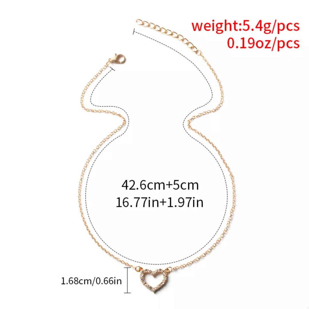 18K Gold-Plated Heart Necklace