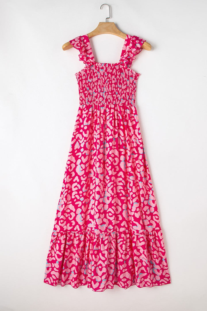 Boho Printed Midi Dress