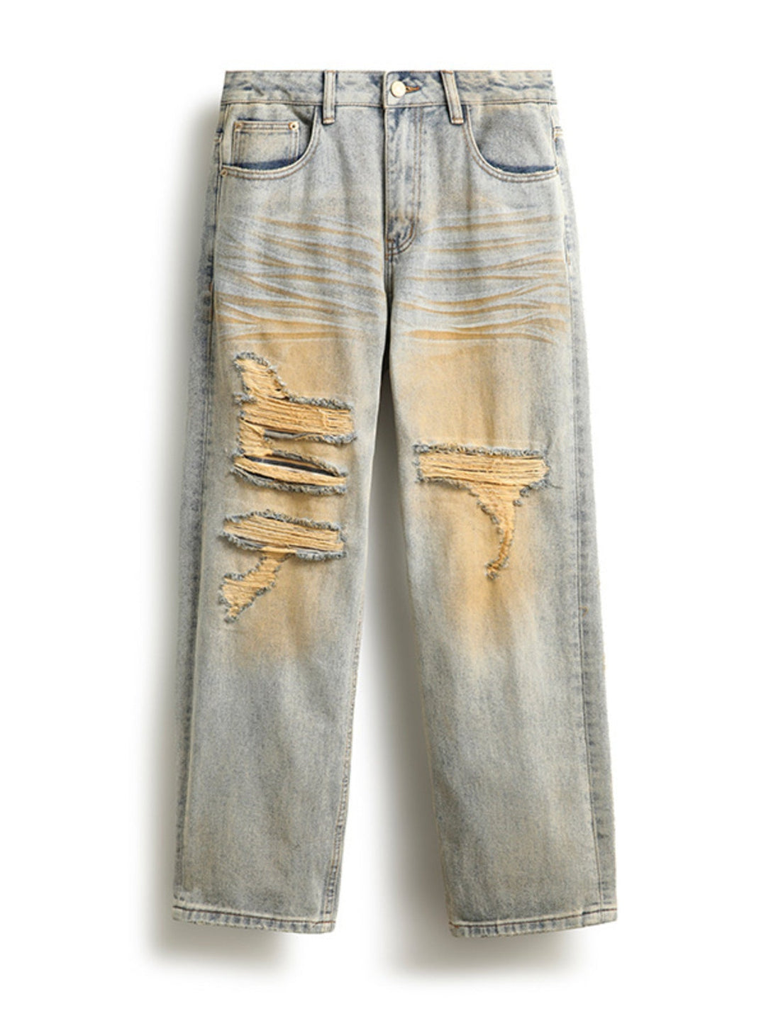 Men's Distressed Loose Fit Jeans