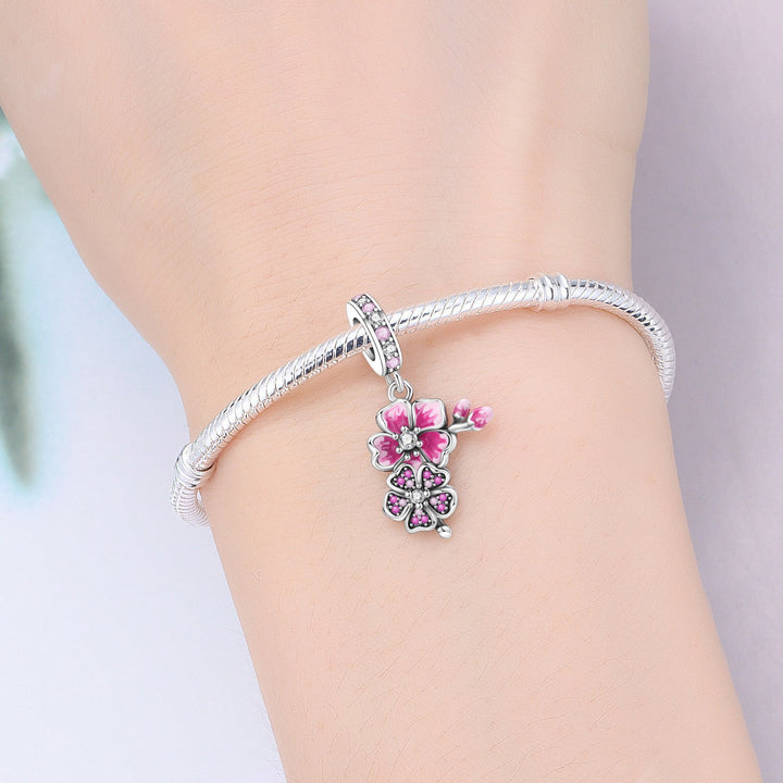 Lily Of The Valley Iris And Spinning Flower DIY Bracelet Pendant Accessories