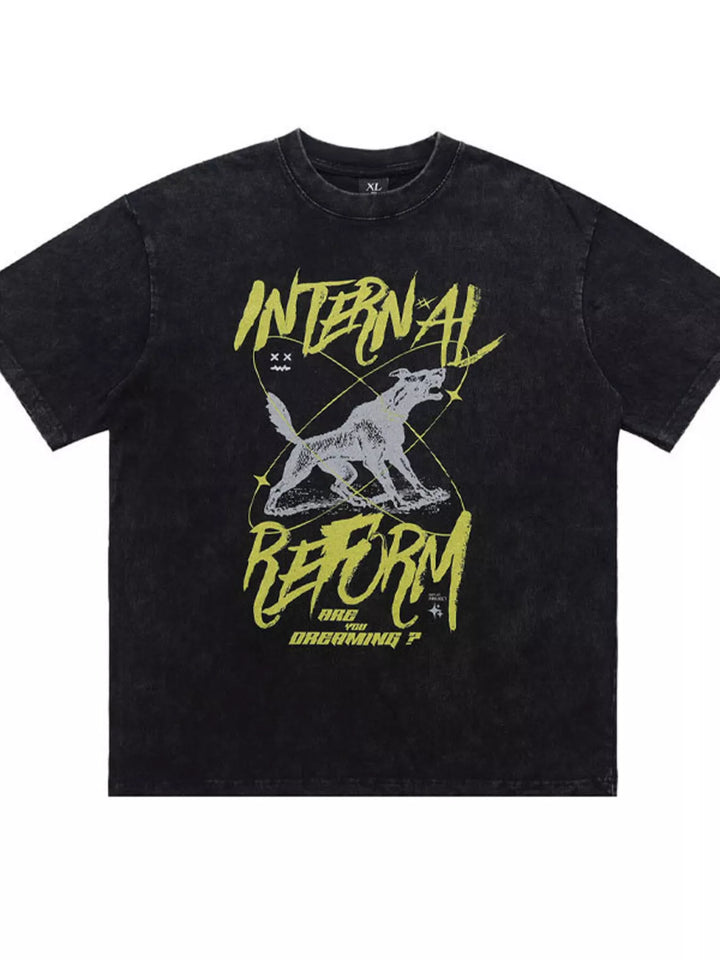 Men's Graphic Short Sleeve Oversized T-Shirt