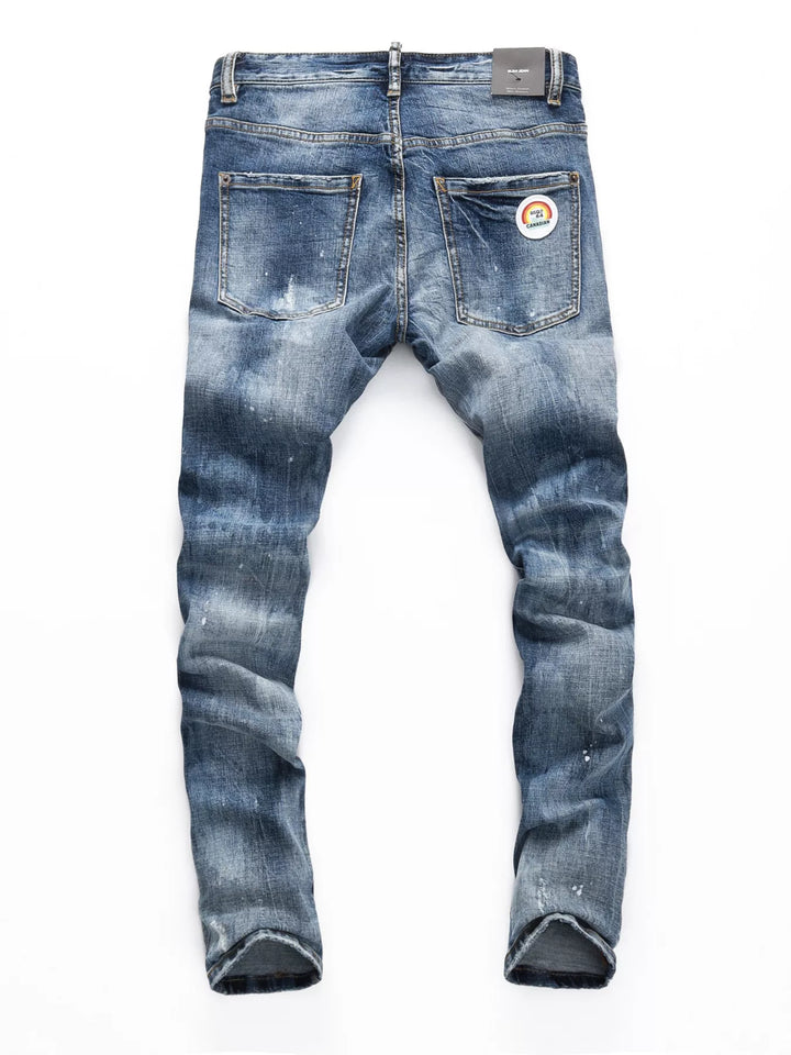 Men's Distressed Slim Fit Jeans