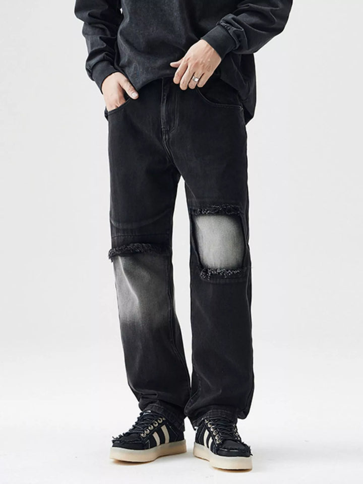 Men's Distressed Loose Fit Jeans