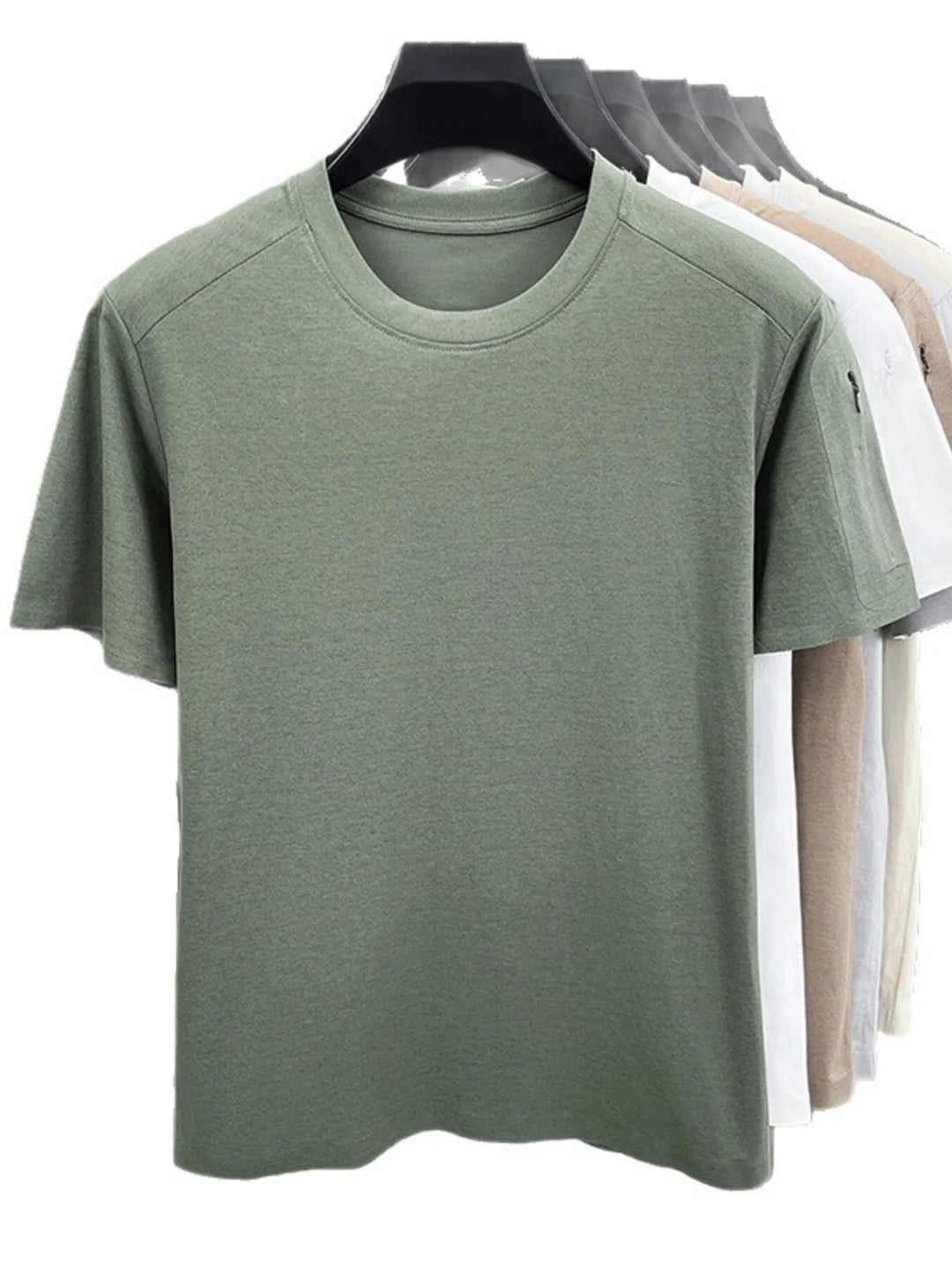 Men's Plus Size Round Neck Short Sleeve T-Shirt