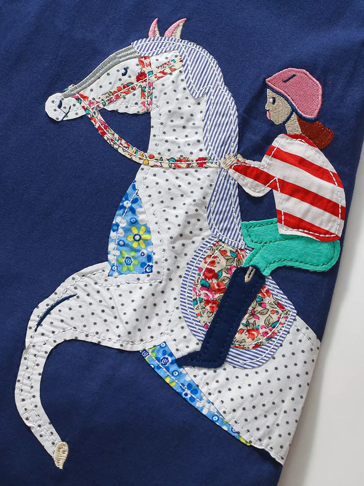 Children's Equestrian Short Sleeve Polo Dress