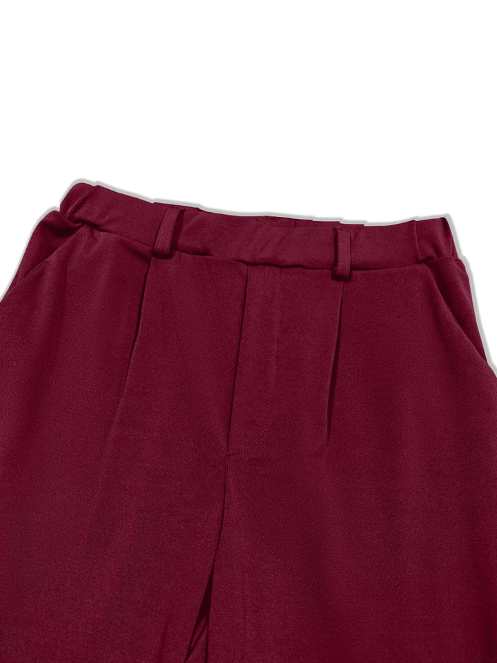 Pleated Detail Pants with Pockets