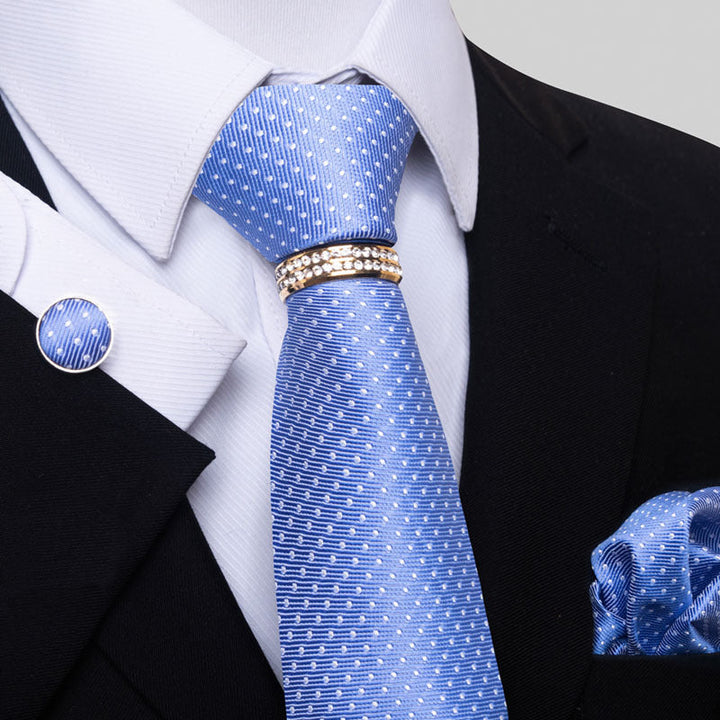 Multi Colored Striped Floral Mens Tie