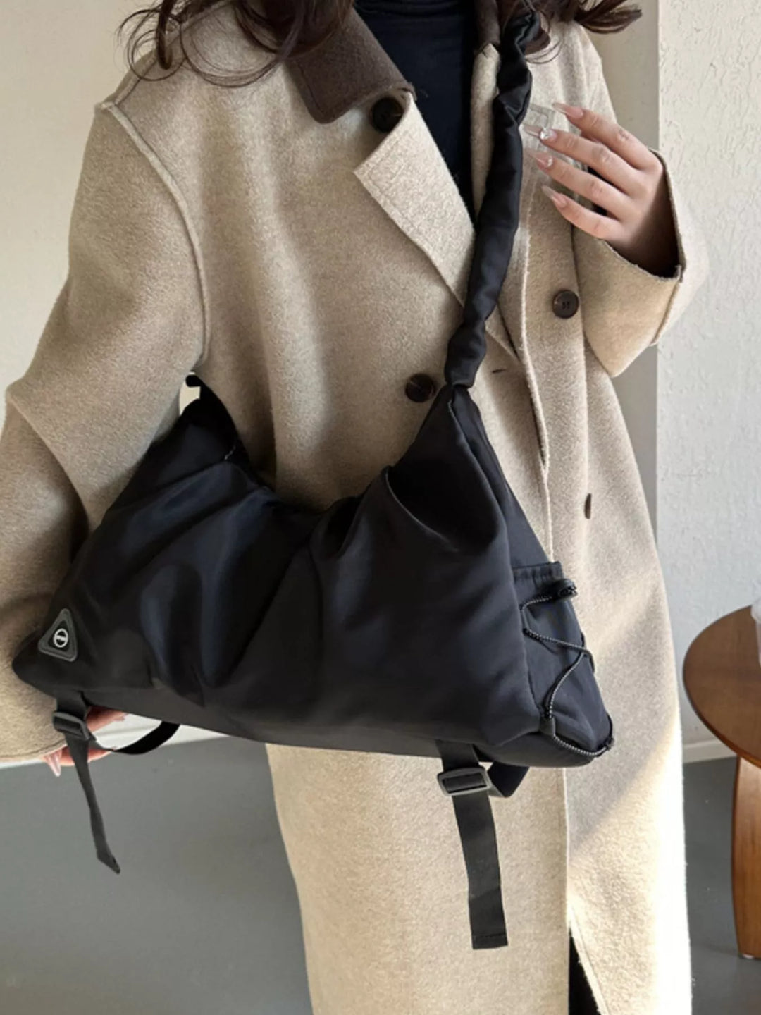 Casual Ruched Shoulder Crossbody Bag
