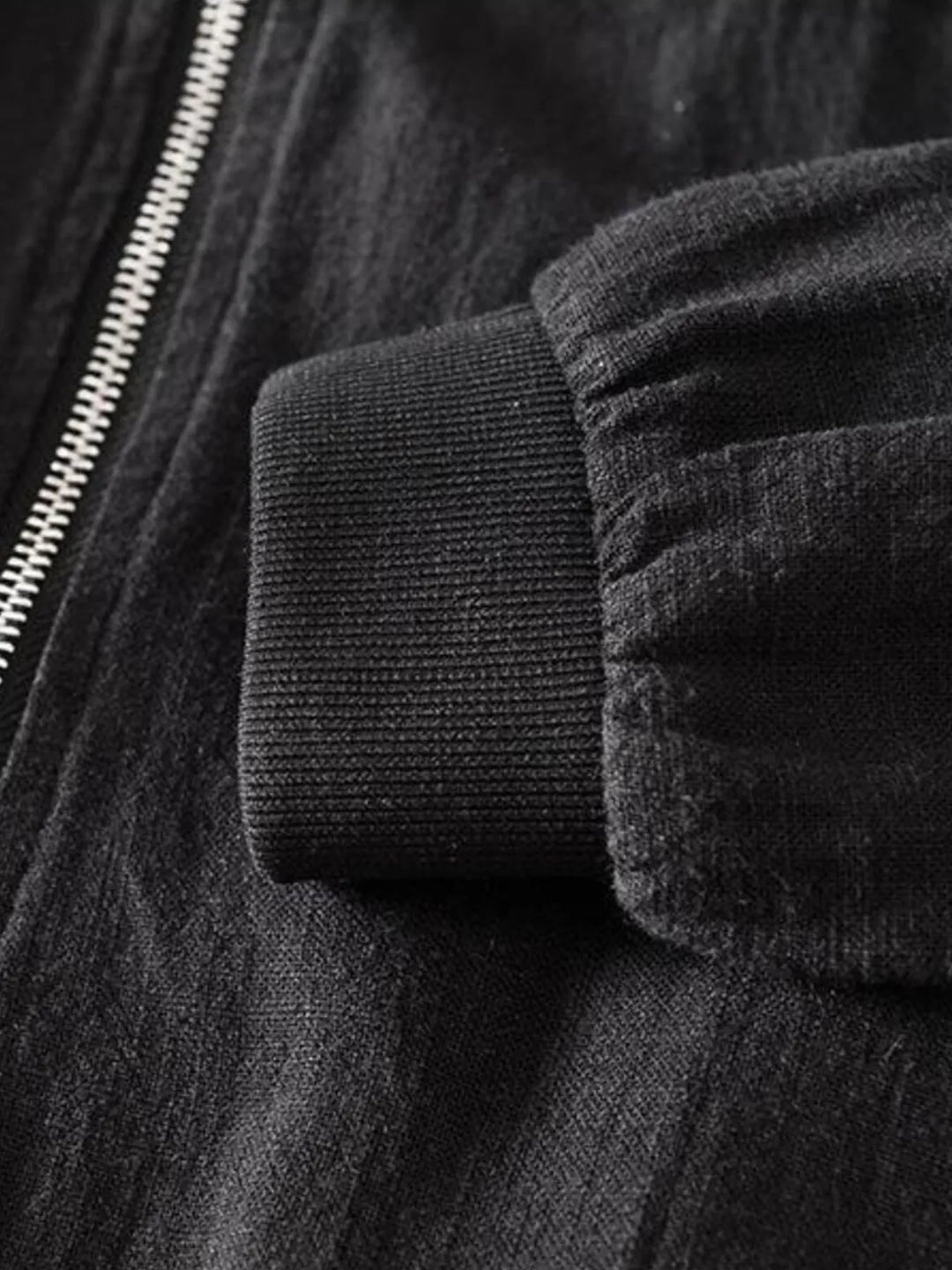 Men's Plus Size Zip Up Long Sleeve Jacket
