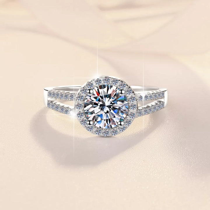 1 Carat 925 Sterling Silver Moissanite Ring