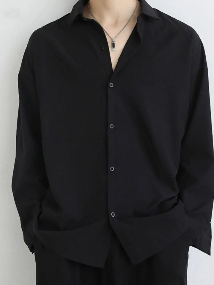 Men's Full Size Button Up Long Sleeve Shirt Plus Size
