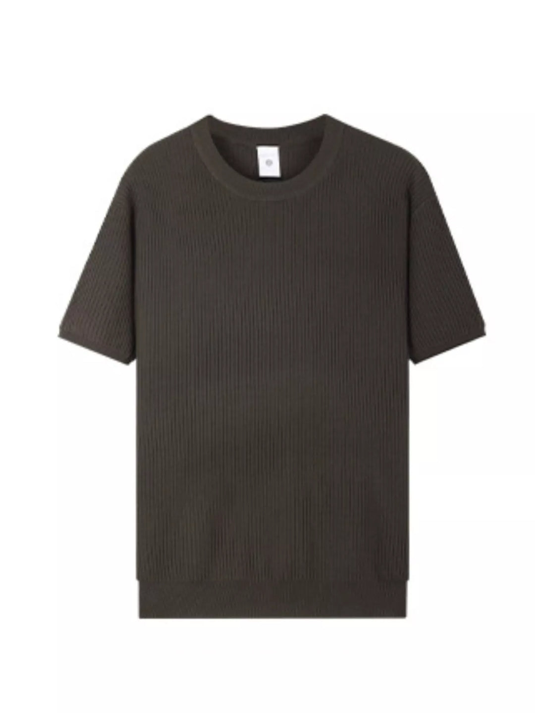 Men's Plus Size Ribbed Knit Relaxed Fit T-Shirt