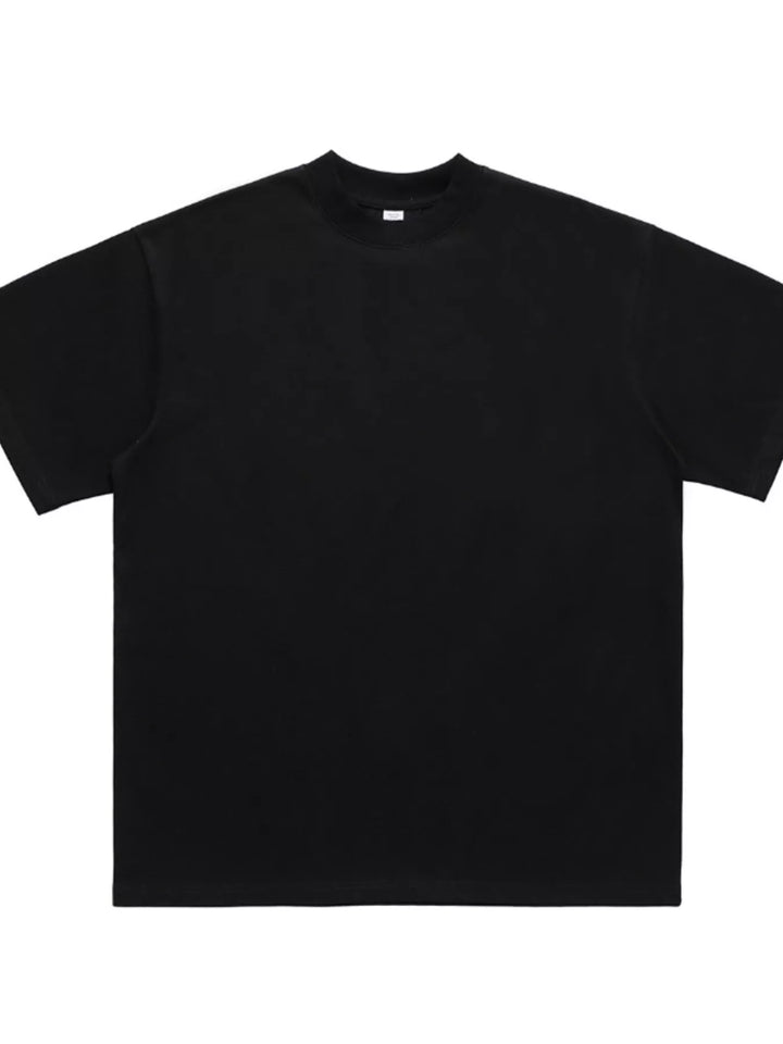 Men's Oversized Solid Color Crew Neck T-Shirt