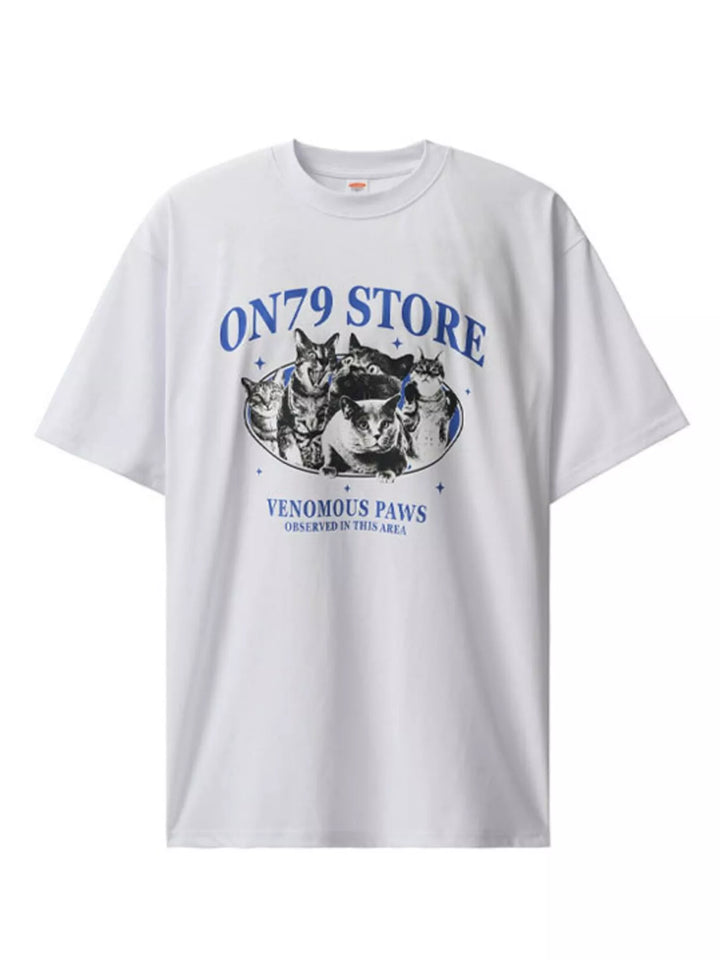 Men's Graphic Round Neck Short Sleeve T-Shirt