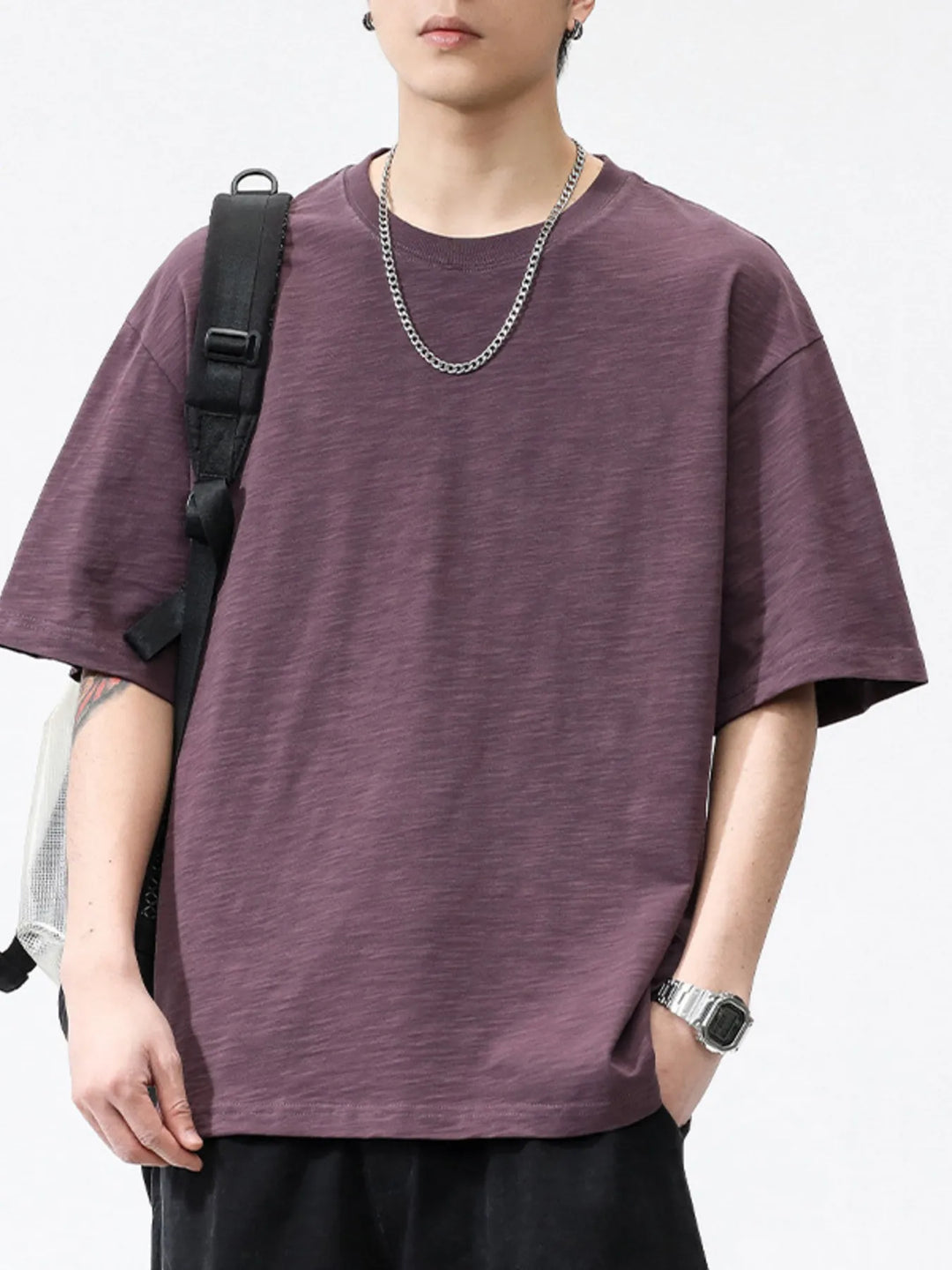 Men's Plus Size Casual Round Neck Short Sleeve T-Shirt