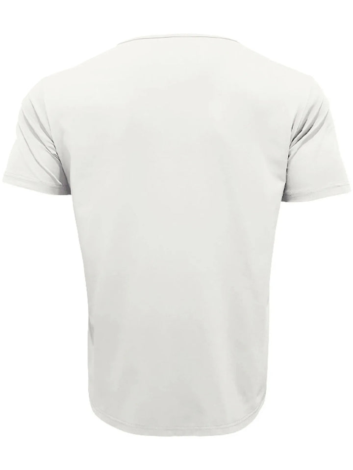 Men's Full Size Pocketed V-Neck T-Shirt Plus Size