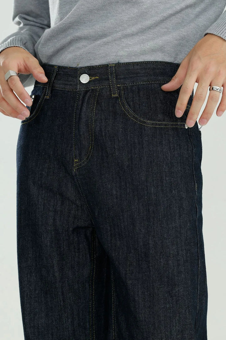 Mid Rise Jeans with Pockets