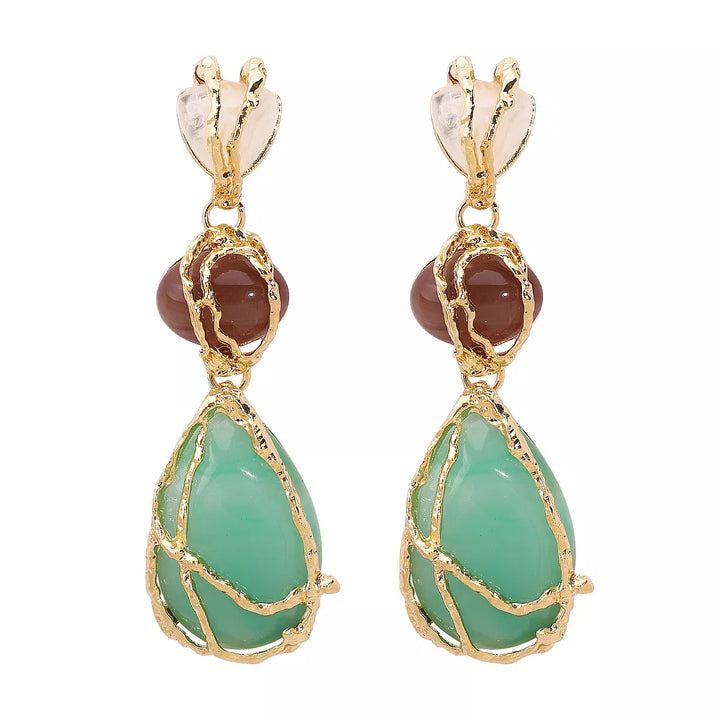 18K Gold-Plated Teardrop Earrings