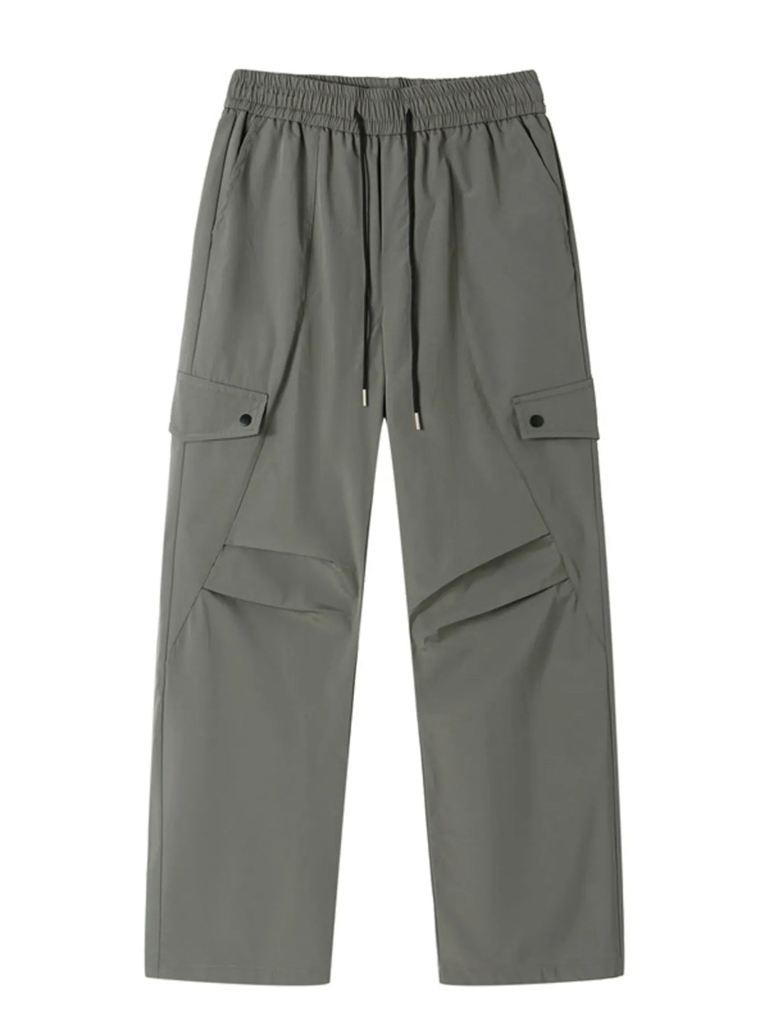 Men's Plus Size Drawstring Wide Leg Cargo Pants
