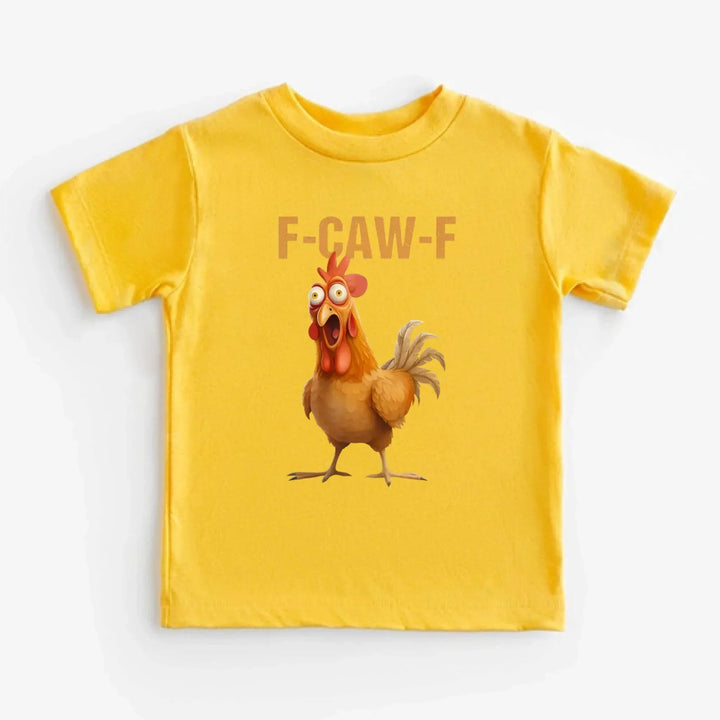 Funny F-Caw-F Rooster Kids T-Shirt