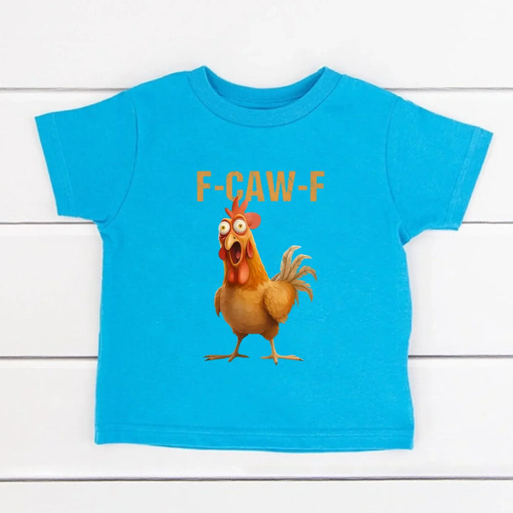 Funny F-Caw-F Rooster Kids T-Shirt