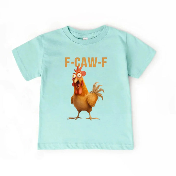 Funny F-Caw-F Rooster Kids T-Shirt