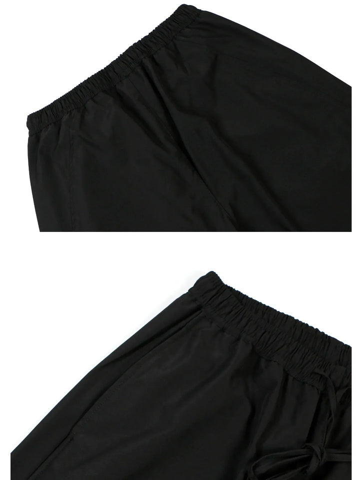 Men's Drawstring Wide Leg Cargo Pants