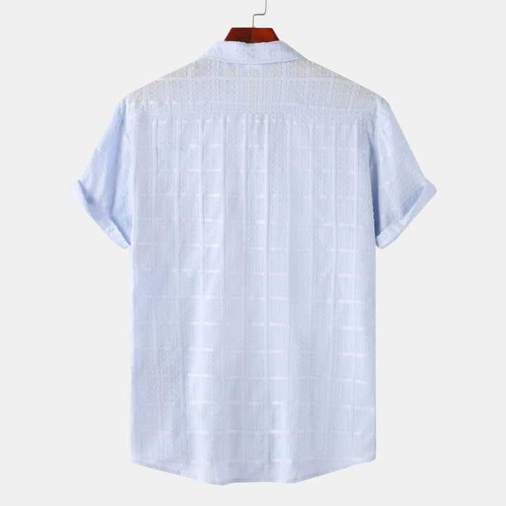 Men's Casual Short Sleeve Button Down Shirt