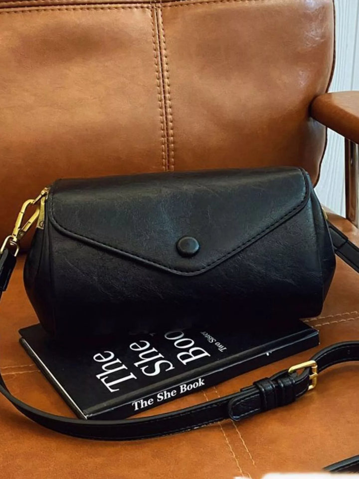 Vintage Style Flap Crossbody Bag
