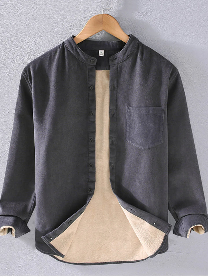 Men's Plus Size Button Up Long Sleeve Shirt