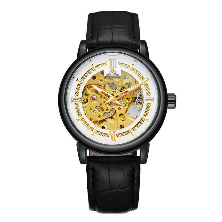 European And American-style Mens Fashionable Hollow-out Mechanical Watch