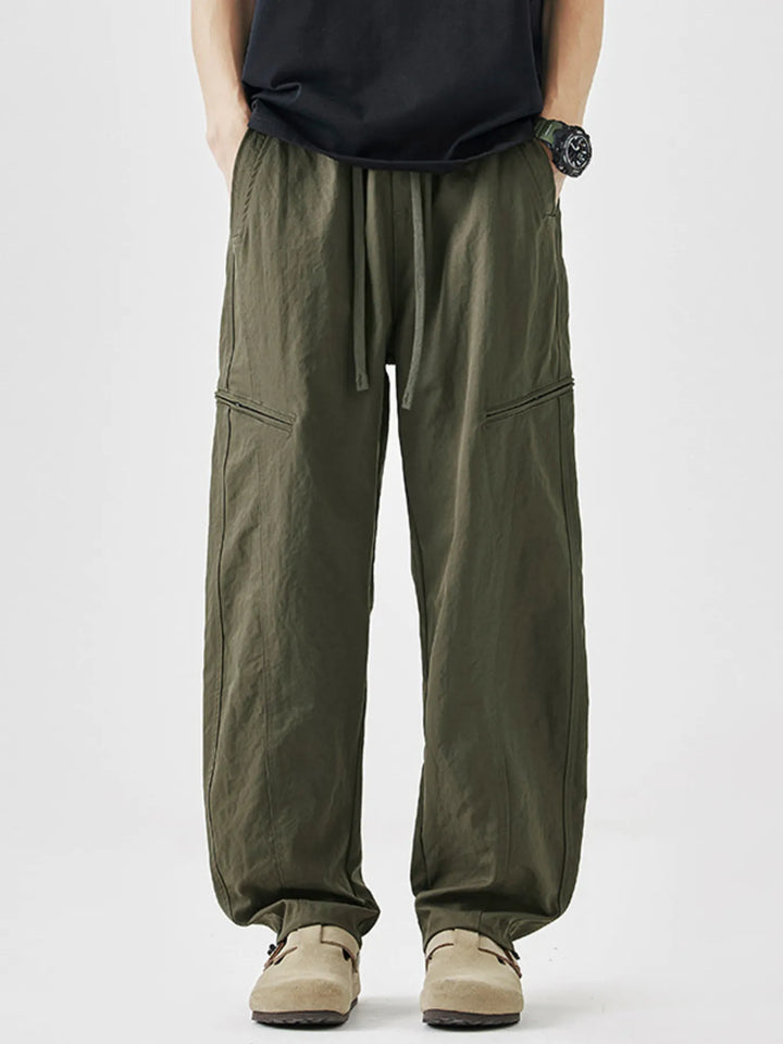Men's Plus Size Loose Fit Drawstring Casual Pants