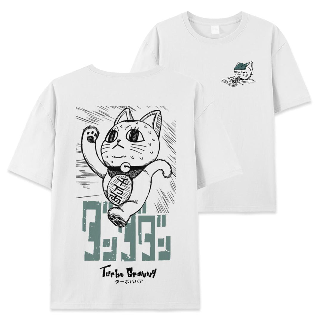 Turbo Granny Dandadan T-Shirt - Okarun & Momo Ayase Anime Graphic Tee, Fan Merch
