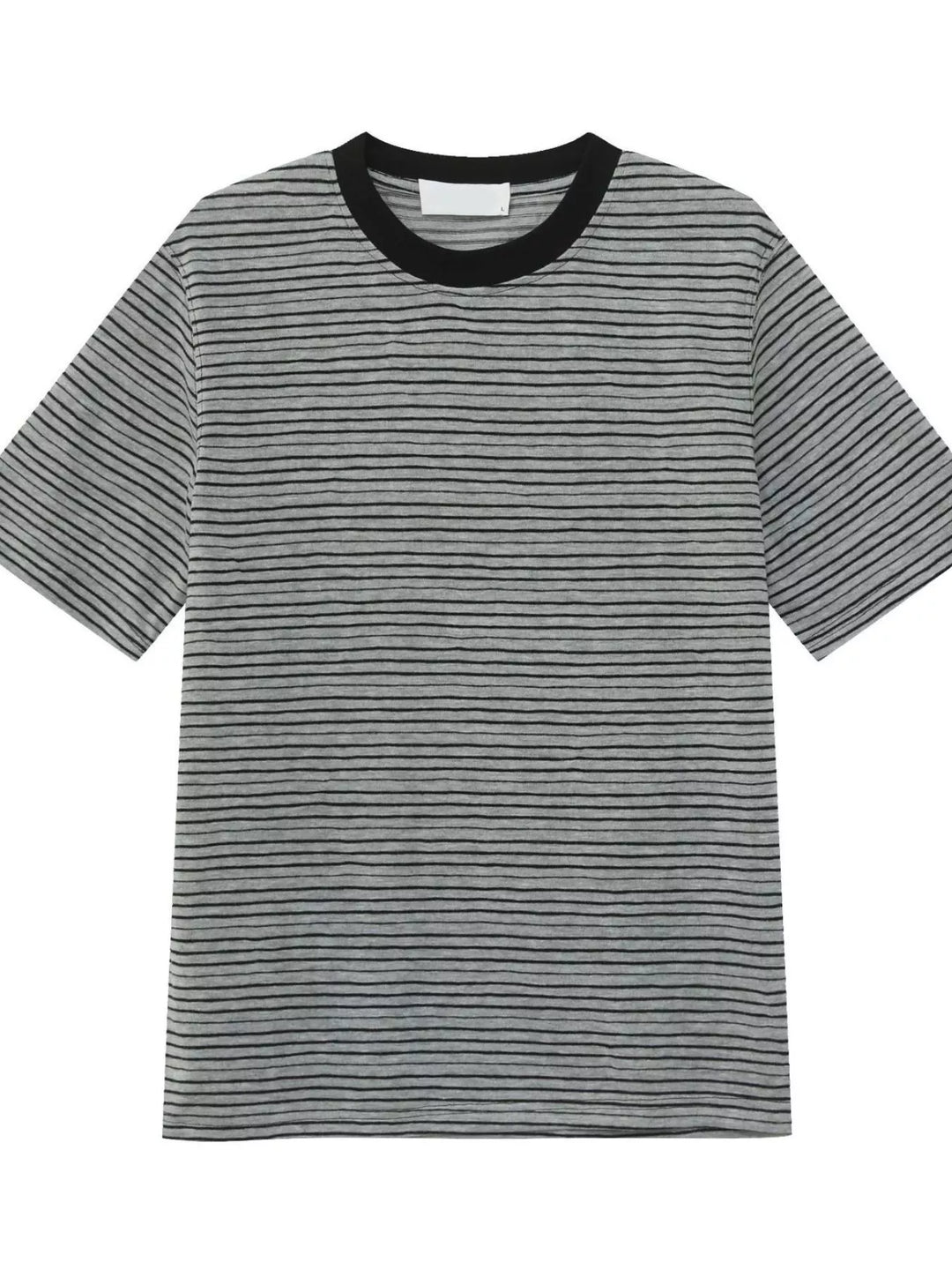 Men's Striped Crew Neck T-Shirt