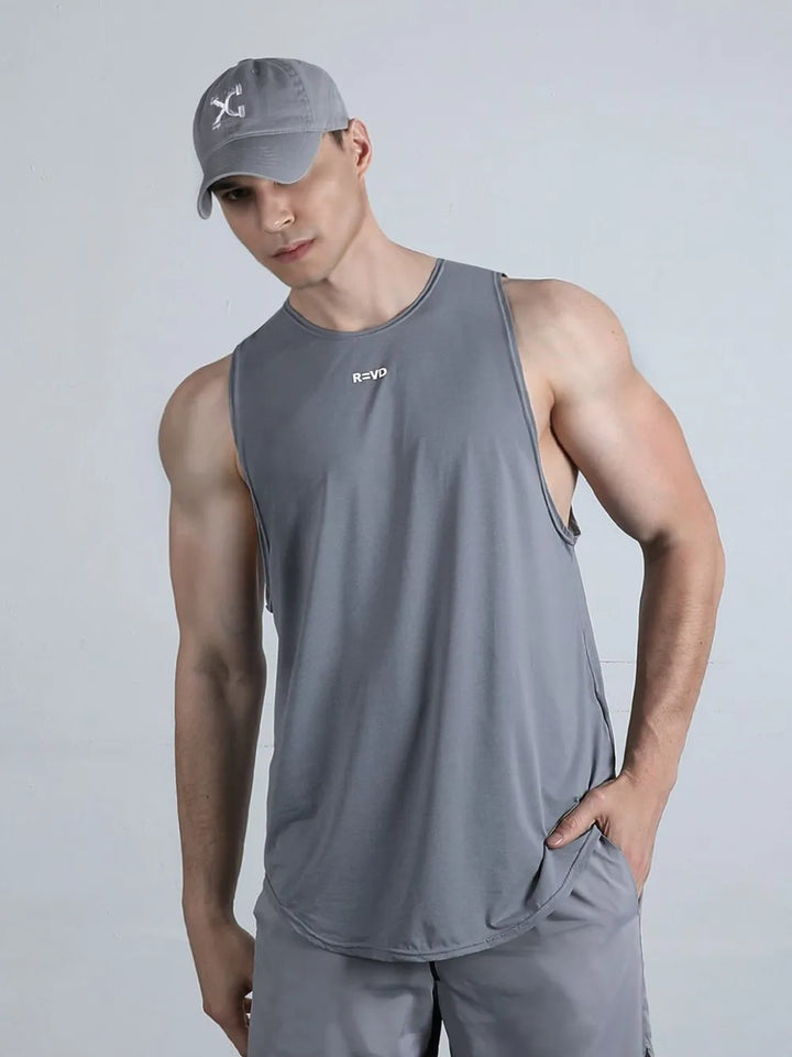 Men's Plus Size Round Neck Tank