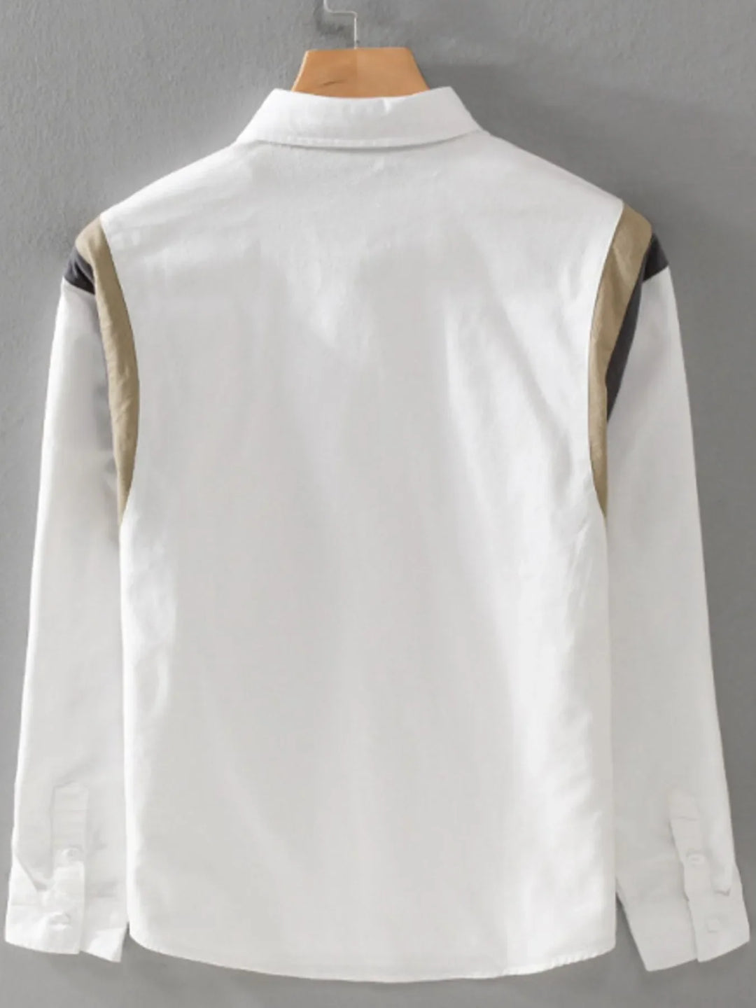 Men's Plus Size Button-Up Long Sleeve Shirt