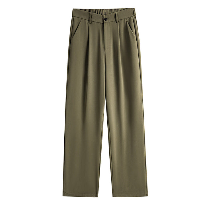 Mens Fashionable Straight-Leg Loose Casual Pants